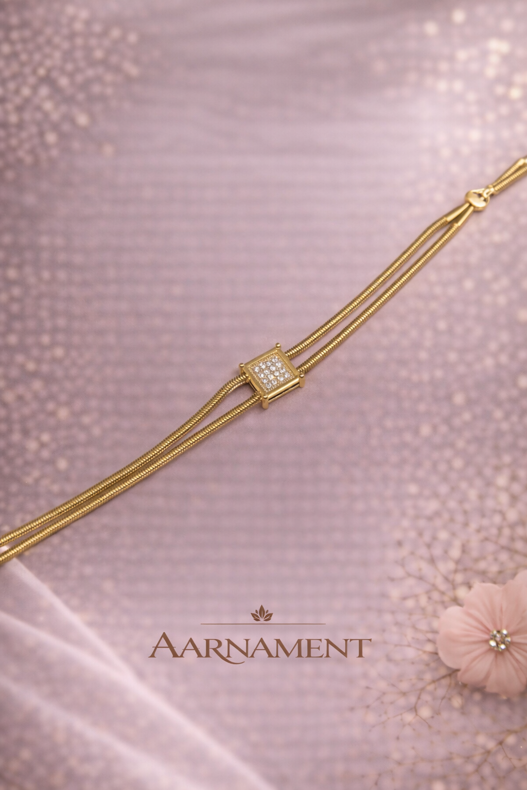 Gold Minimal Bar Chain Bracelet