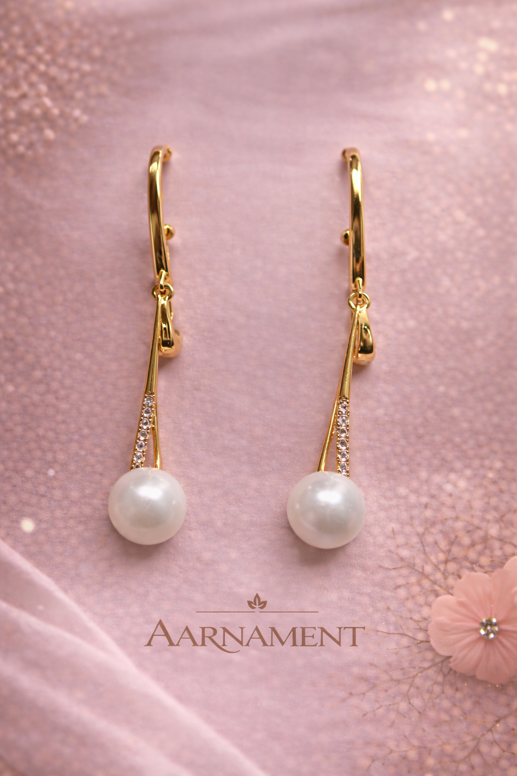 Pearl Drop Hook Earrings