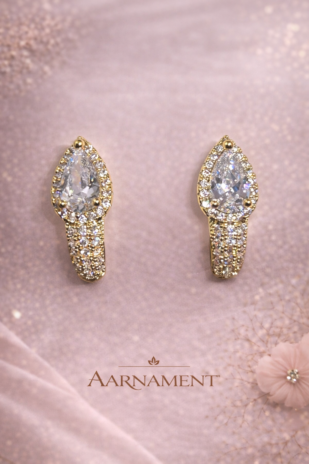 Marquise Crystal Stud Earrings