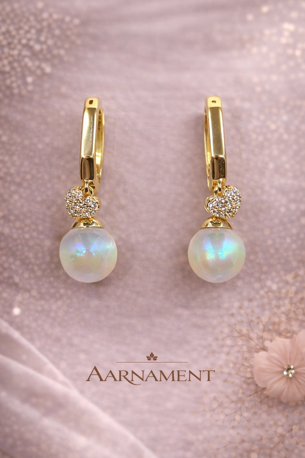 Opal Pearl Drop Earrings