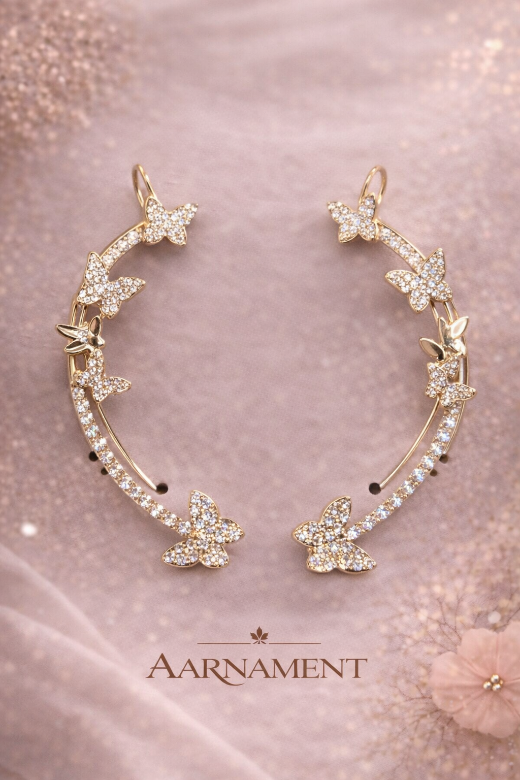Floral Ear Cuff Earrings II