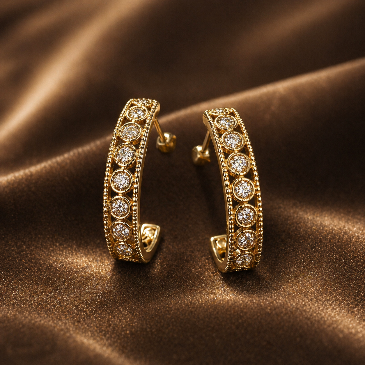 Crystal Hoop Earrings