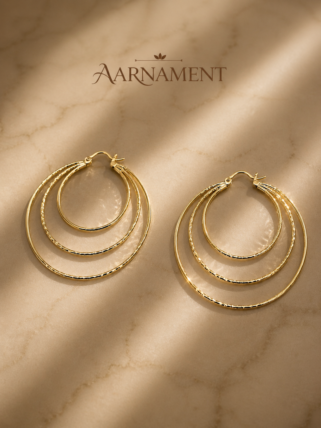 Triple Layer Hoop Earrings