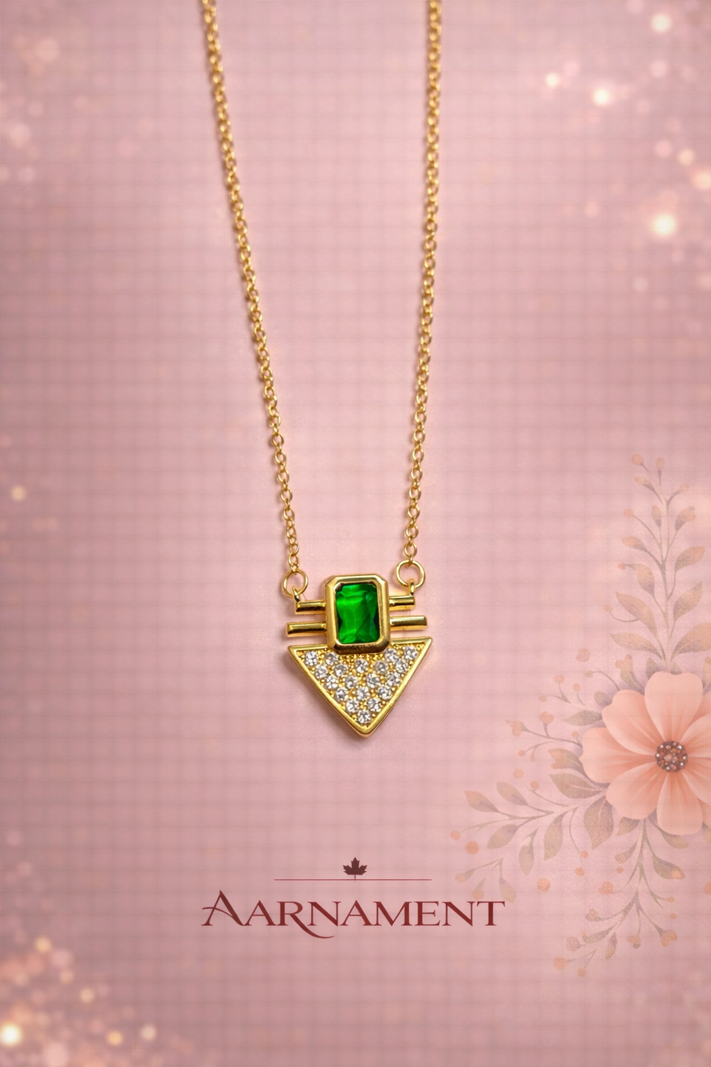 Emerald Luxe Charm Necklace