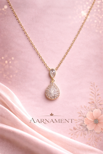 Elegant Teardrop Crystal Necklace
