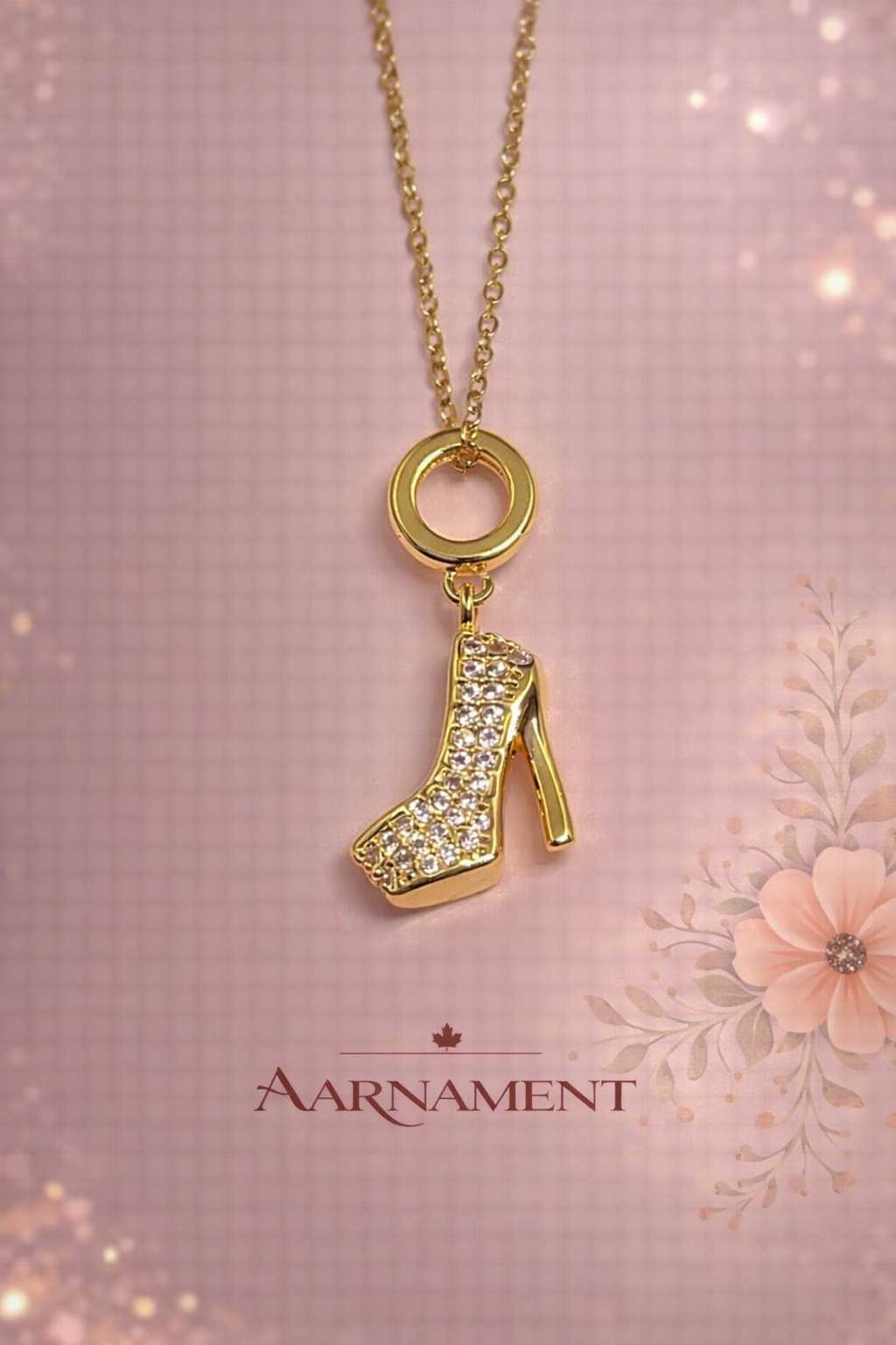 Golden Seashell Charm Necklace
