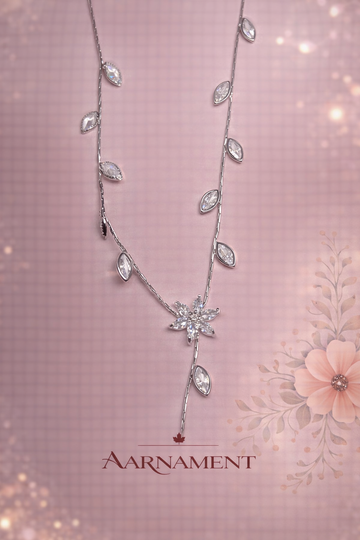 Silver Butterfly Vine Necklace