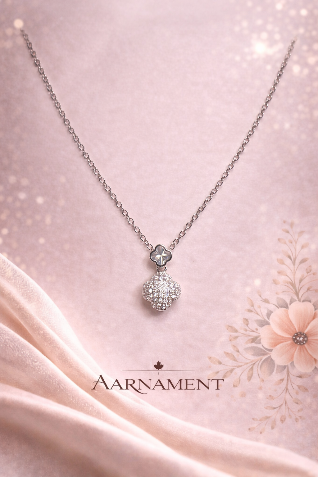 Solitaire Crystal Pendant Necklace