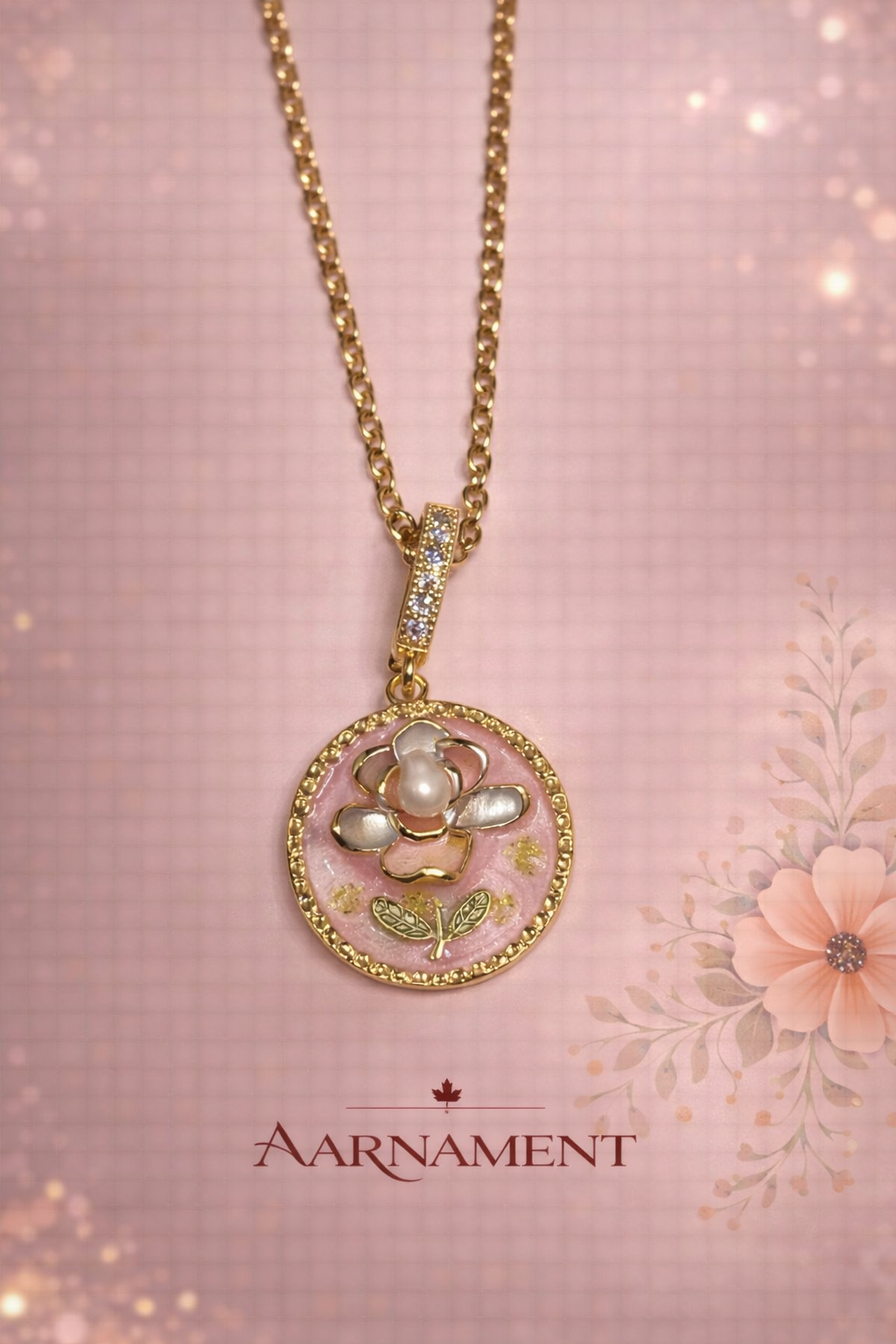 Celestial Pearl Moon Necklace