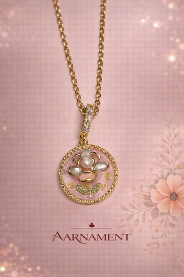 Celestial Pearl Moon Necklace